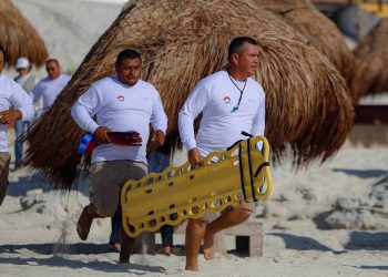 guardavidas Cancún, guardavidas Protección Civil, guardavidas evaluados Cancún