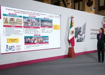 celebración Tenochtitlan, siete siglos de grandeza, Claudia Sheinbaum, Clara Brugada