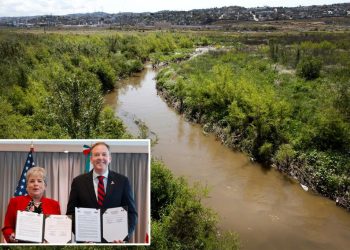 México y Estados Unidos firman acuerdo para frenar contaminación del río Tijuana