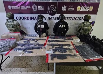 operativo antidrogas Chihuahua, detención La Mayiza, armas largas aseguradas, drogas decomisadas Aldama