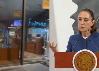 Sheinbaum condena quema de libros en la UNAM durante protesta contra la gentrificación