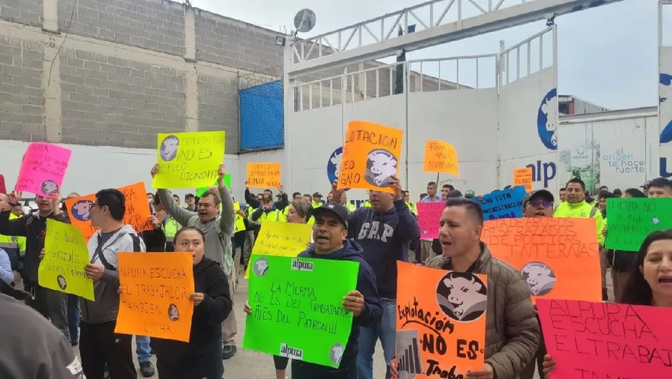 paro laboral alpura, alpura edomex, protesta alpura, cuautitlán izcalli alpura, los reyes la paz alpura