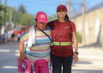 CUMPLE ANA PATY PERALTA CON INICIO DE OBRA DE PAVIMENTACIÓN EN LA SM 103