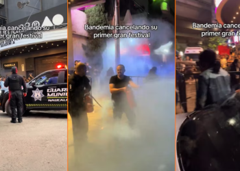 Caos en Festival Bandemia cancelan evento tras intento de portazo y uso de extintores