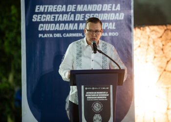 arlos Montesinos asume como secretario de Seguridad en Playa del Carmen “La seguridad se construye con la gente”