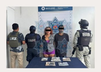 Detenidos por delitos contra la salud en Benito Juárez durante operativo Blindaje Cancún
