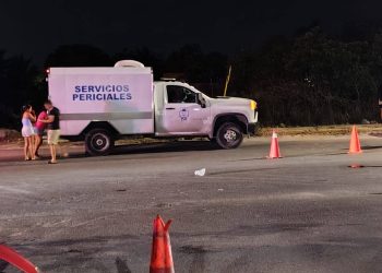 Tragedia en Cancún joven motociclista pierde la vida en accidente vial
