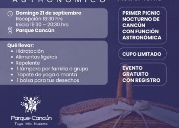 Cancún celebra el primer Picnic Nocturno con función astronómica