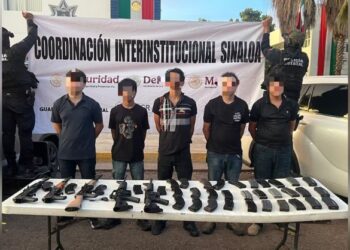 «Operativo en Culiacán: caen 5 hombres con armas largas, incluidos 2 menores»