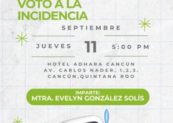 Conferencia en Cancún abordará la participación ciudadana en la toma de decisiones