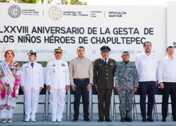Conmemoran en Playa del Carmen Gesta de los Niños Héroes