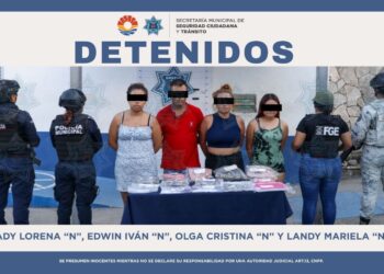 Detenidos por delitos contra la salud en Cancún durante operativo Blindaje