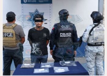 Fuerte Golpe a los Delitos contra la Salud en Cancún, detenido Presunto Narcomenudista en la Supermanzana 70