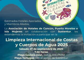 Limpieza Internacional de Costas y Cuerpos de Agua 2025 en Cancún se pospone al 27 de septiembre