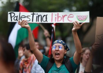 «Marcha por Palestina en CDMX exige romper relaciones con Israel»