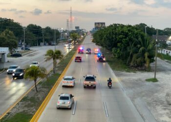 Policía refuerza seguridad en Bulevar Colosio