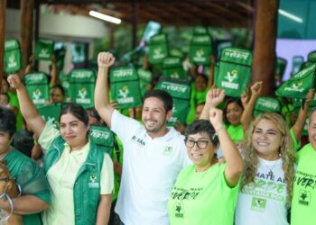 Renán Sánchez Tajonar fortalece al Partido Verde en Quintana Roo con entrega de kits