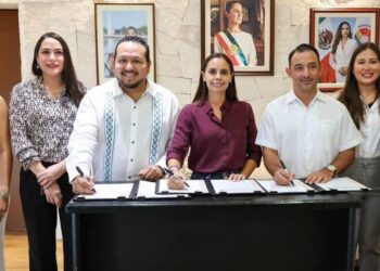 Ana Paty Peralta firma convenio con el TEQROO a favor de la democracia y los derechos político-electorales