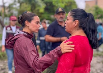 «Ana Paty Peralta supervisa trabajos preventivos por lluvias en Cancún»