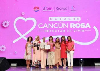 Ana Paty Peralta encabeza «Cancún Rosa 2025» para fortalecer programas del DIF