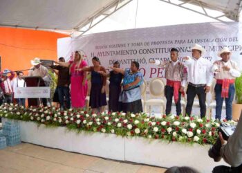 Asume Julio Pérez Pérez la alcaldía de Pantelhó, Chiapas