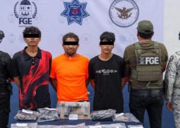«Detenidos por delitos contra la salud y portación de arma en Cancún»
