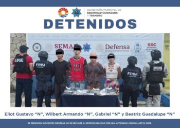 Detienen a cuatro personas en la SM 260