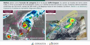 El Huracán Melissa se Intensifica a Categoría 2 Sobre Cuba, no amenaza a México