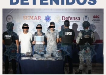 Fuerte golpe al Narcomenudeo en Cancún, detienen a tres sujetos con cientos de dosis