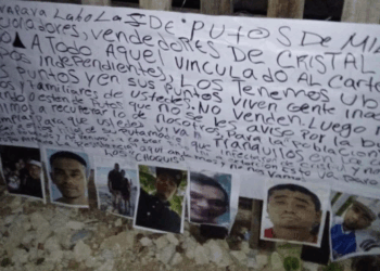 Narcomanta «Exhibe» a Extorsionadores y Vendedores de Droga en Cancún