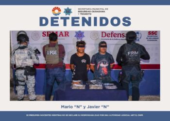 Dos Detenidos con Droga en la Supermanzana 63 de Cancún