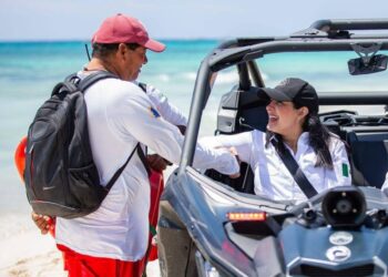 «Gobierno de Estefanía Mercado refuerza la seguridad en playas de Quintana Roo»