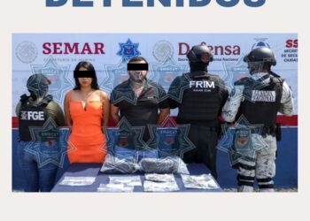 Pareja Detenida en Cancún con Drogas y Vehículo