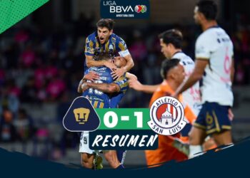 Derrota que duele: Pumas naufraga ante San Luis y pone en riesgo su lugar en la liguilla