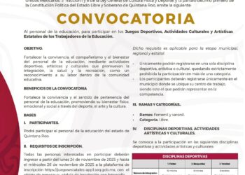 La SEQ Organiza Juegos Deportivos y Culturales para Maestros de Quintana Roo