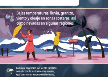 Alerta por Lluvias Frente Frío 12 Recorre la Península de Yucatán