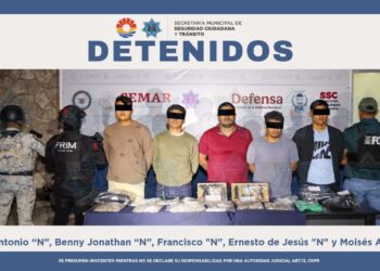 Caen Cinco Detenidos, Incluyendo un Objetivo Prioritario, en Operativo Anticrimen en Cancún