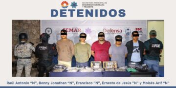 Caen Cinco Detenidos, Incluyendo un Objetivo Prioritario, en Operativo Anticrimen en Cancún
