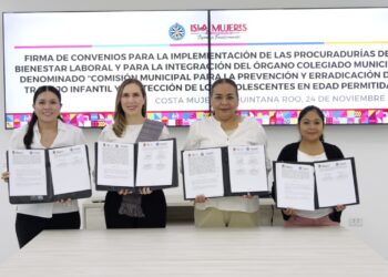 Fortalecen la Protección Laboral y de la Niñez en Isla Mujeres