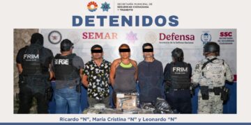 Detienen a Tres por Narcotráfico en Operativo Blindaje Cancún