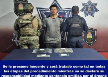 Detenido José Carlos “N” por Delitos Contra la Salud en Cancún