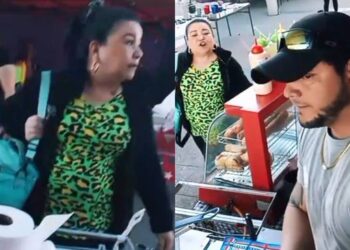 Mujer Chilena Destruye Puesto de Migrantes Venezolanos