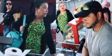 Mujer Chilena Destruye Puesto de Migrantes Venezolanos