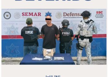 Nueva Detención en Cancún: Cae Sujeto con Drogas y Arma de Fuego