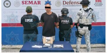 Nueva Detención en Cancún: Cae Sujeto con Drogas y Arma de Fuego