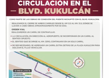 Obras de Conexión del Puente Nichupté Generan Cambios Viales en la Zona Hotelera