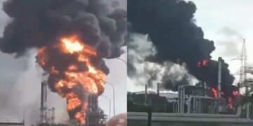 #VIDEO | Se registra una fuerte explosión en planta petroquímica de Venezuela