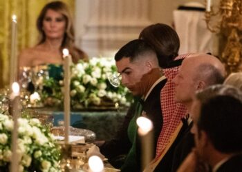 Cristiano Ronaldo cena en la Casa Blanca con Donald Trump y el príncipe saudí