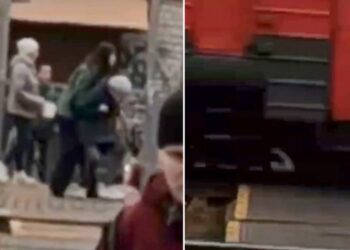 Joven rusa heroína: salva a una anciana de morir arrollada por un tren en Moscú