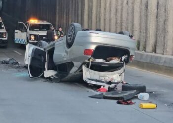 Accidente vial en túnel de López Mateos deja un hombre lesionado en Zapopan
